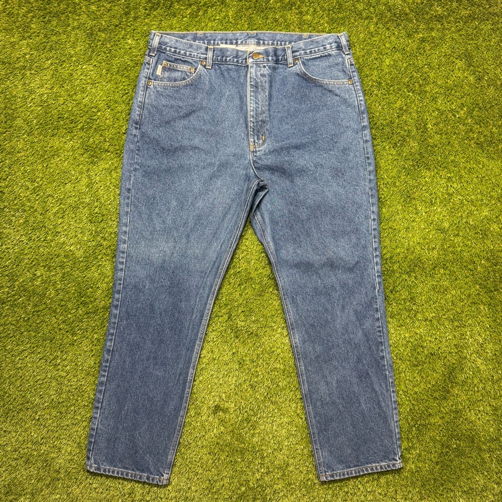 Carhartt Traditional Fit Men’s Denim Jeans 42x32 100% Cotton B18 DST